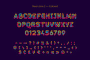Neon Line 2 font, a Font by kaer_shop (Thumbnail 3 of 5)