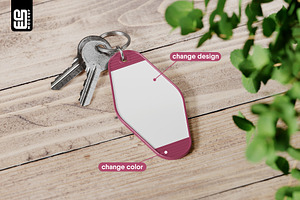 Motel Style Keychain Mockup