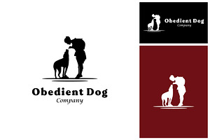 Caring dog logo, a Branding & Logo Template by Atlantis X Nurman Arbai
