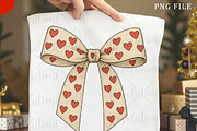Hearts Coquette Valentine's Bow Png, an Illustration by OK Design (Thumbnail 3 of 4)
