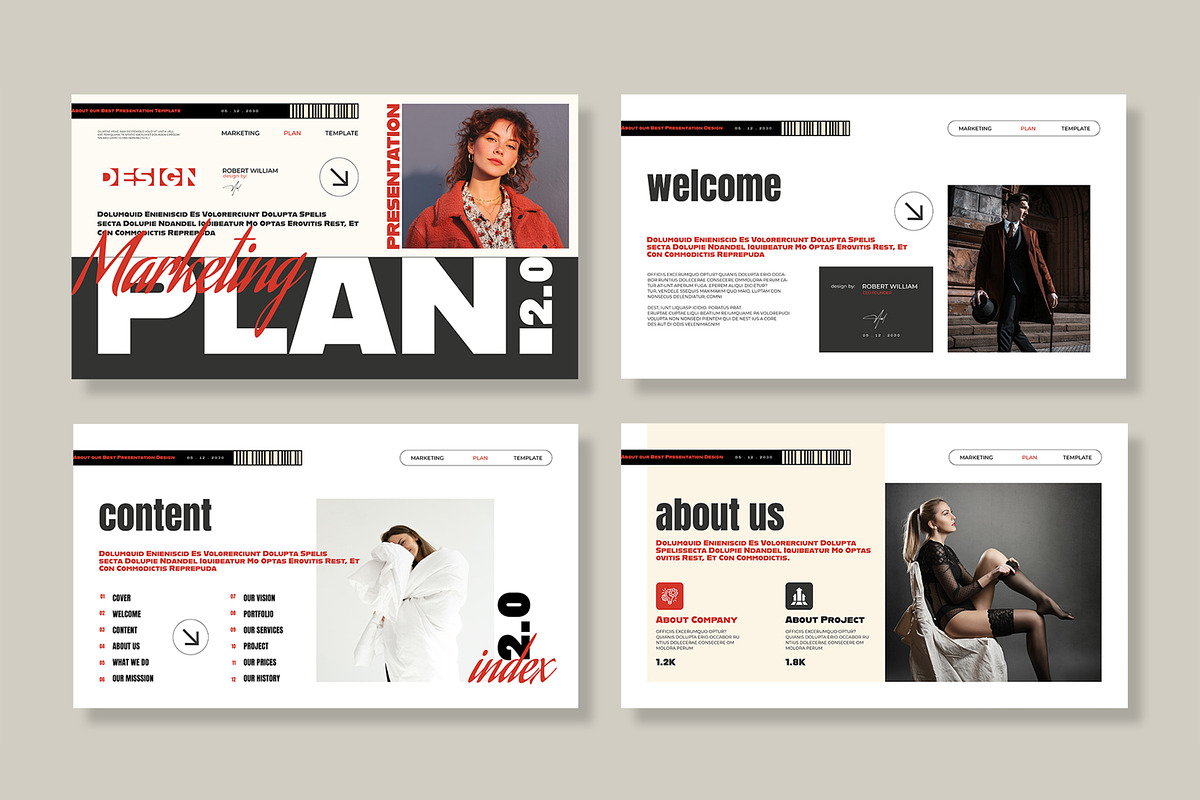 Marketing Plan Presentation Template, a Presentation Template by MightyDesign (Photo 2 of 8)
