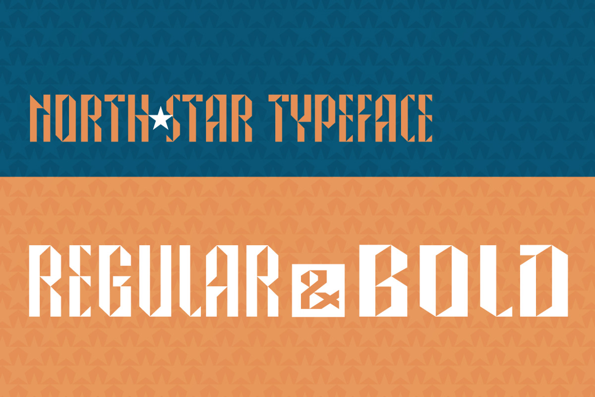 North Star sans serif typeface preview 5