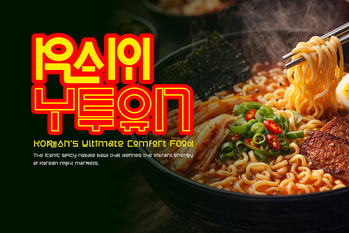Ramyeon Street, a Symbol Font by BBtypeStudios (Photo 13 of 25)