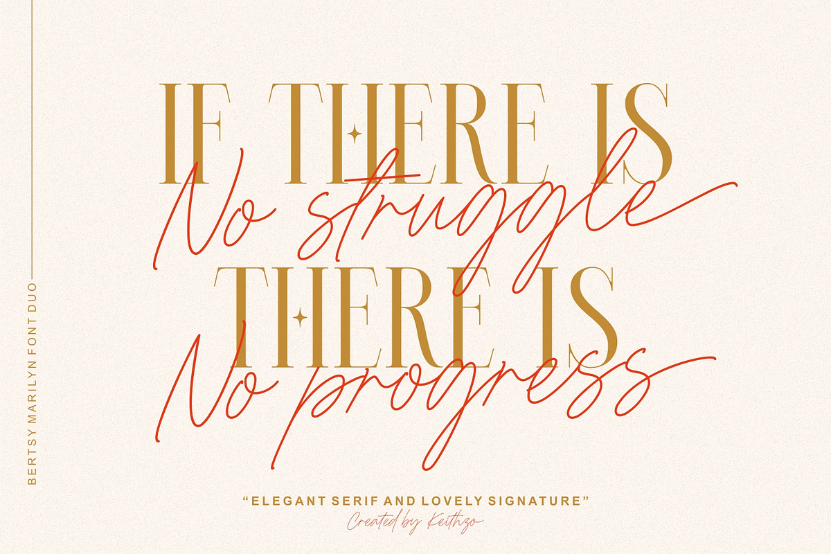 Bertsy Marilyn - Font Duo, a Serif Font by Keithzo (Photo 9 of 9)