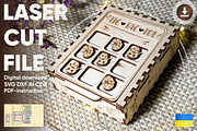 Tic Tac Toe - Laser Cut File, an Object Graphic by VectorPainter (Thumbnail 1 of 18)