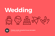Wedding & Love Icons — Pixi Line, an Outline Icon by Scott Dunlap (Thumbnail 1 of 9)