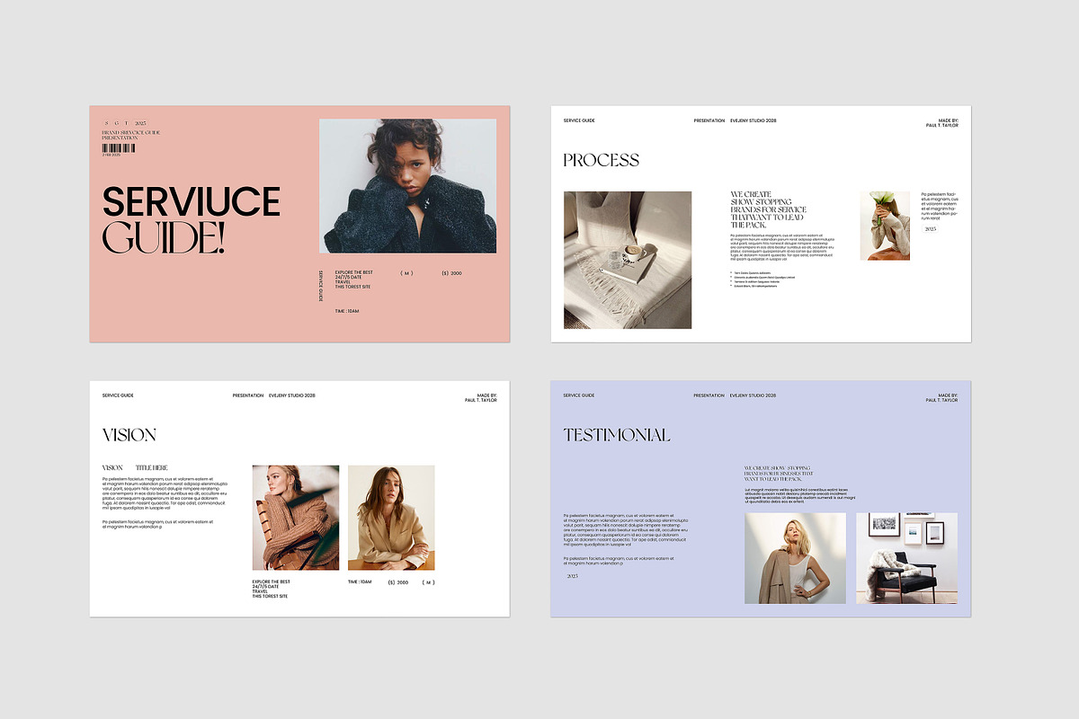 Service Guide Presentation Template, a Presentation Template by ...