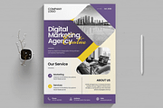 Digital Marketing Agency Flyer, a Flyer Template by MightyDesign (Thumbnail 1 of 8)