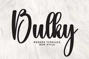 Bulky Script Font