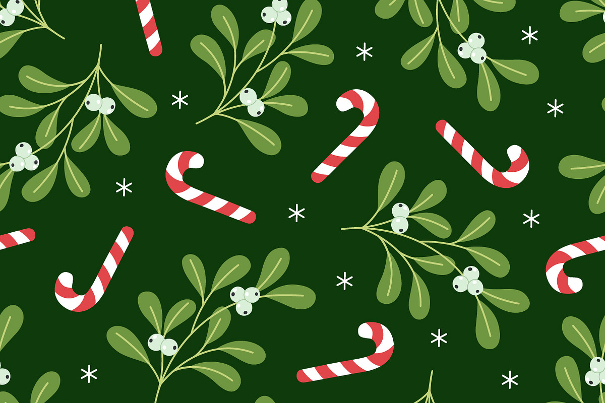 Christmas Seamless Pattern Set, a Background Graphic by Barsuk's Shop (Photo 5 of 12)