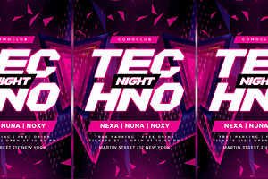 Techno Flyer Party