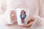 Stylish Tiger clipart, an Object Graphic by DreamerStarCo (Thumbnail 7 of 8)