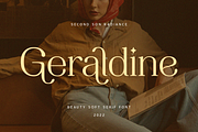 SS Geraldine - Beauty Serif Font, a Serif Font by Typocracy Studio (Thumbnail 1 of 11)