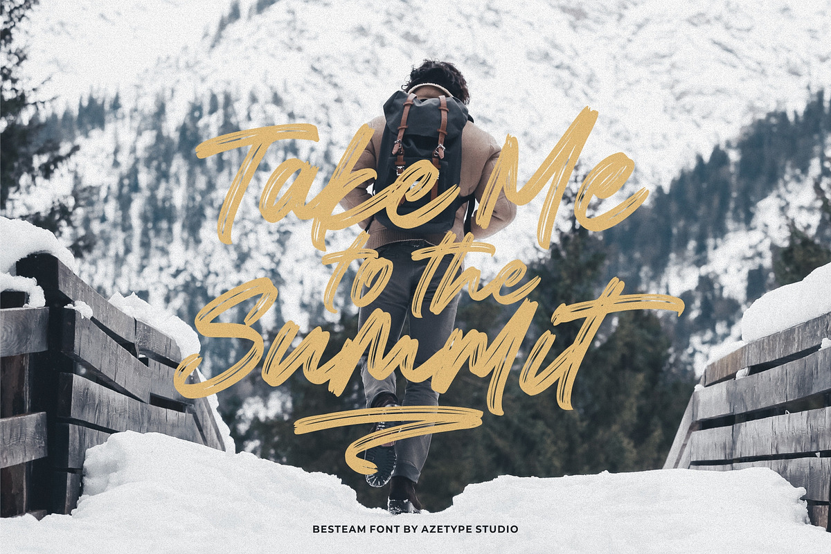 Besteam • A Brush Font, a Blackletter Font by azetypestudios.com (Photo 9 of 11)