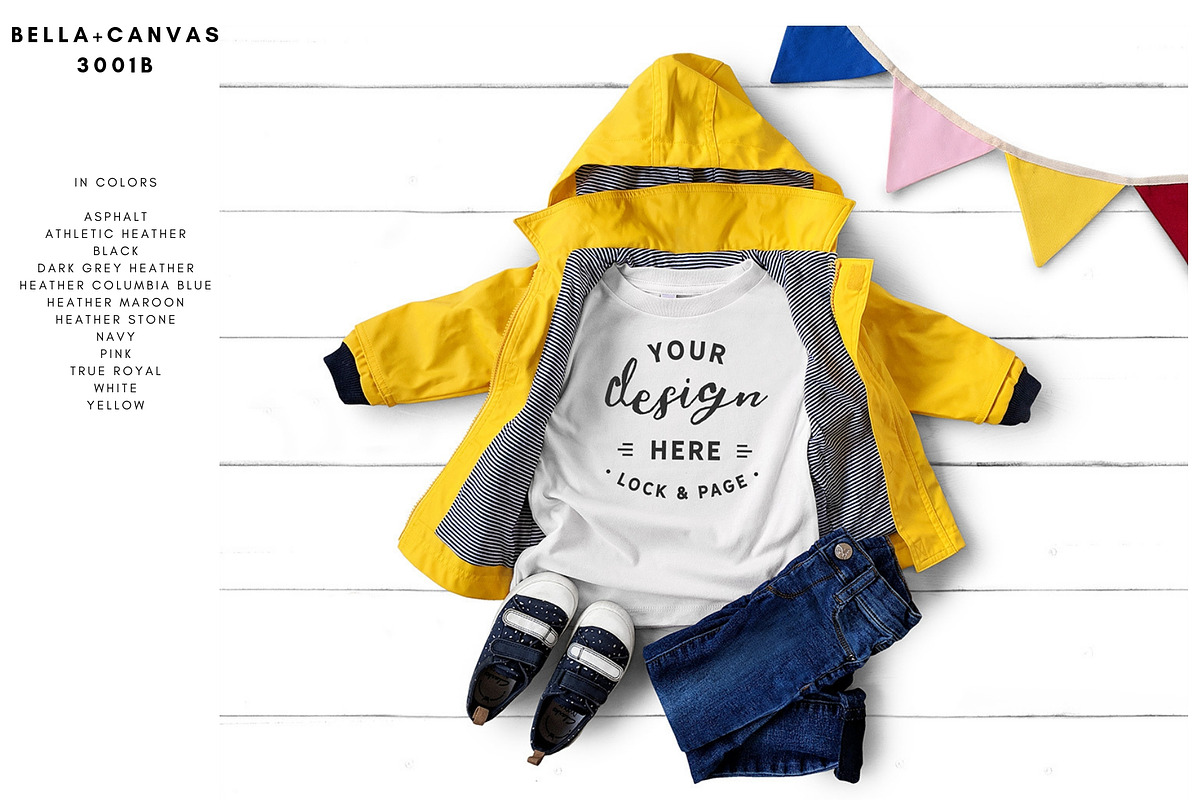 Baby Toddler Bella Canvas Mockups, an Apparel Mockup by lock and page (Photo 2 of 11)