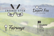 10 High Quality Golf Illustrations, an Illustration by Fresh Pressed Fonts (Thumbnail 3 of 3)