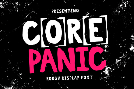 Core Panic - Rough Display Font