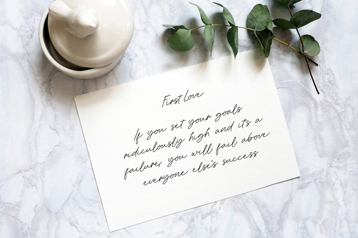 Amandine Monoline Handwritten Font, a Handwritten Font by UICreative (Photo 10 of 13)