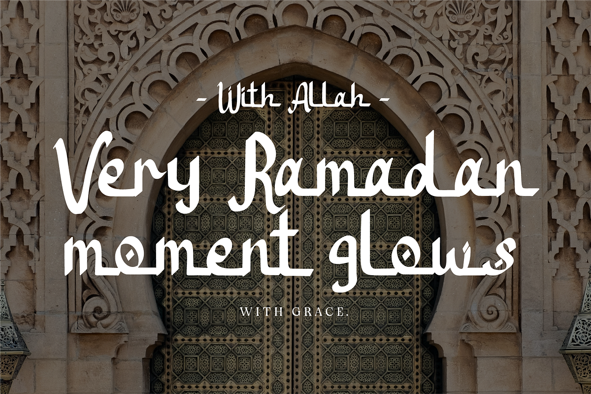 Nurhijaz - Arabic Display, a Script Font by Indotype Foundry (Photo 2 of 10)