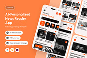 Comme – AI Personalized News App, an App Template by productype1 (Thumbnail 1 of 5)