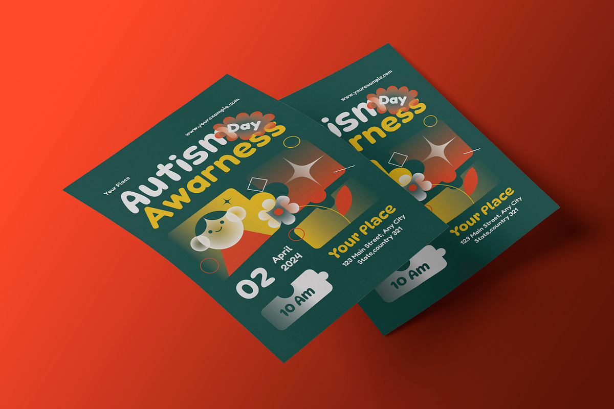 World Autism Day Flyer, a Flyer Template by Neermana (Photo 3 of 4)
