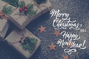 6 Christmas cards and lettering, a Card Template by Quetzal Art (Thumbnail 4 of 8)