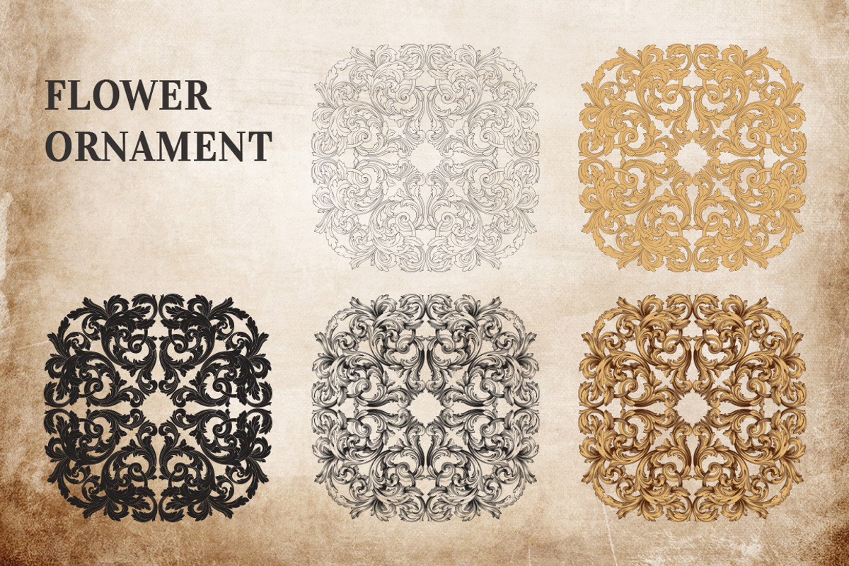 Vintage ornament vector, a Decorative Illustration by Samira (Photo 7 of 10)