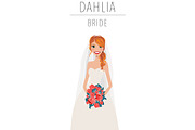 Bride Portrait Creator | Wedding Art, a Person Illustration by Lauren Lesley Studio (Thumbnail 7 of 29)