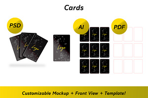 Playing Cards Mockup Template