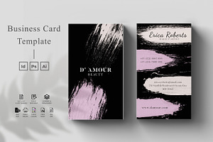 Makeup Artist Business Card - Vol.10, a Business Card Template by Moontesk