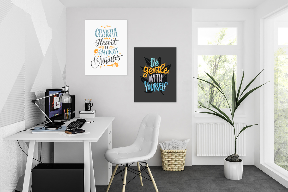 Joyful Letterings / 32 Quotes, a Decorative Illustration by Nina's Illustration Shop (Photo 5 of 6)