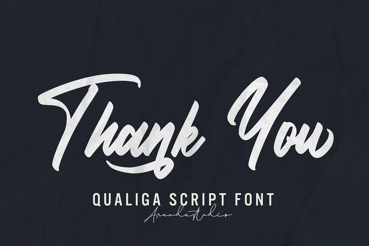 Qualiga - Script Font, a Script Font by Arendxstudio (Photo 8 of 8)