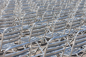 Metal seats background, an Abstract Photo by BOOCYS