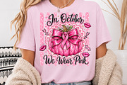 In October We Wear Breast Cancer PNG, a Seasonal Illustration by Rose Art (Thumbnail 3 of 4)