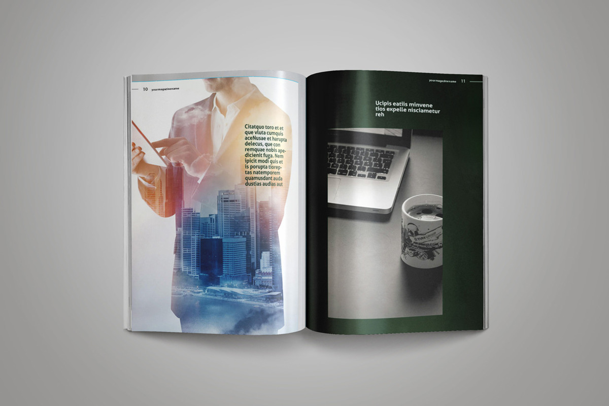 InDesign Magazine Template, a Magazine Template by Indotitas (Photo 5 of 10)