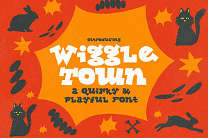 Wiggle Town - Fun & Quirky Typeface, a Slab Serif Font by HipFonts