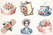 Flower Nurse Life Clipart, an Illustration by Rose Art (Thumbnail 3 of 7)
