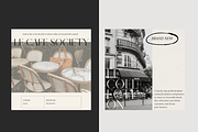 Cafe Society Social Media Templates, a Social Media Template by Le Maison Bohem (Thumbnail 7 of 11)