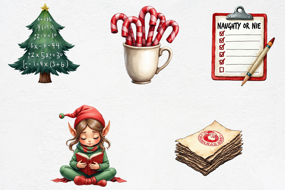 Christmas Teacher Clipart School Png, an Illustration by CrexoraLab (Photo 3 of 5)