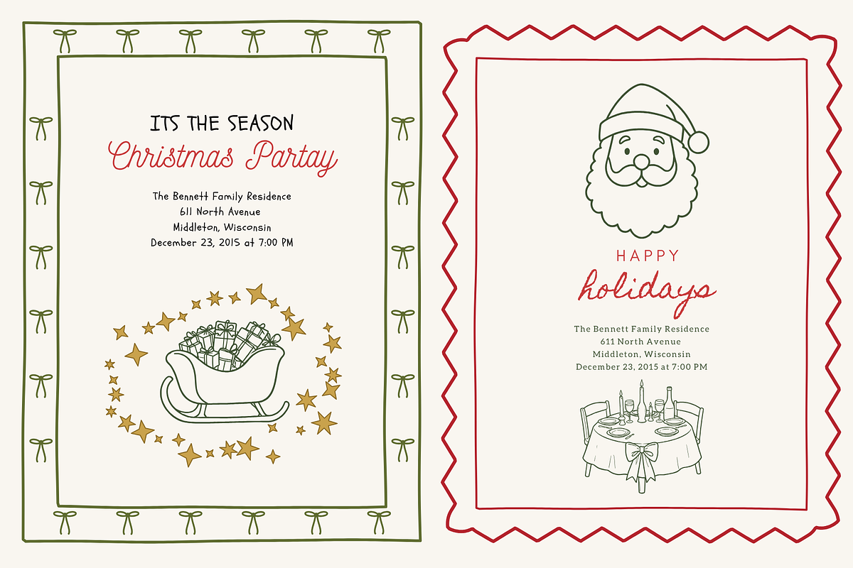 Christmas Frames Whimsy Set, a Seasonal Illustration by digital.incubator.yum (Photo 18 of 18)
