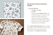 Deer Toile de Jouy Pattern, a Background Graphic by Hughes Studio (Thumbnail 4 of 7)