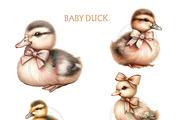 Watercolor Baby Duck ClipArt PNG, an Animal Illustration by VM PARTYS  BY TAIRUMA (Thumbnail 3 of 10)