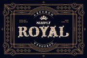 Simply Royal. Font and Template., a Serif Font by Gleb Guralnyk (Thumbnail 1 of 5)