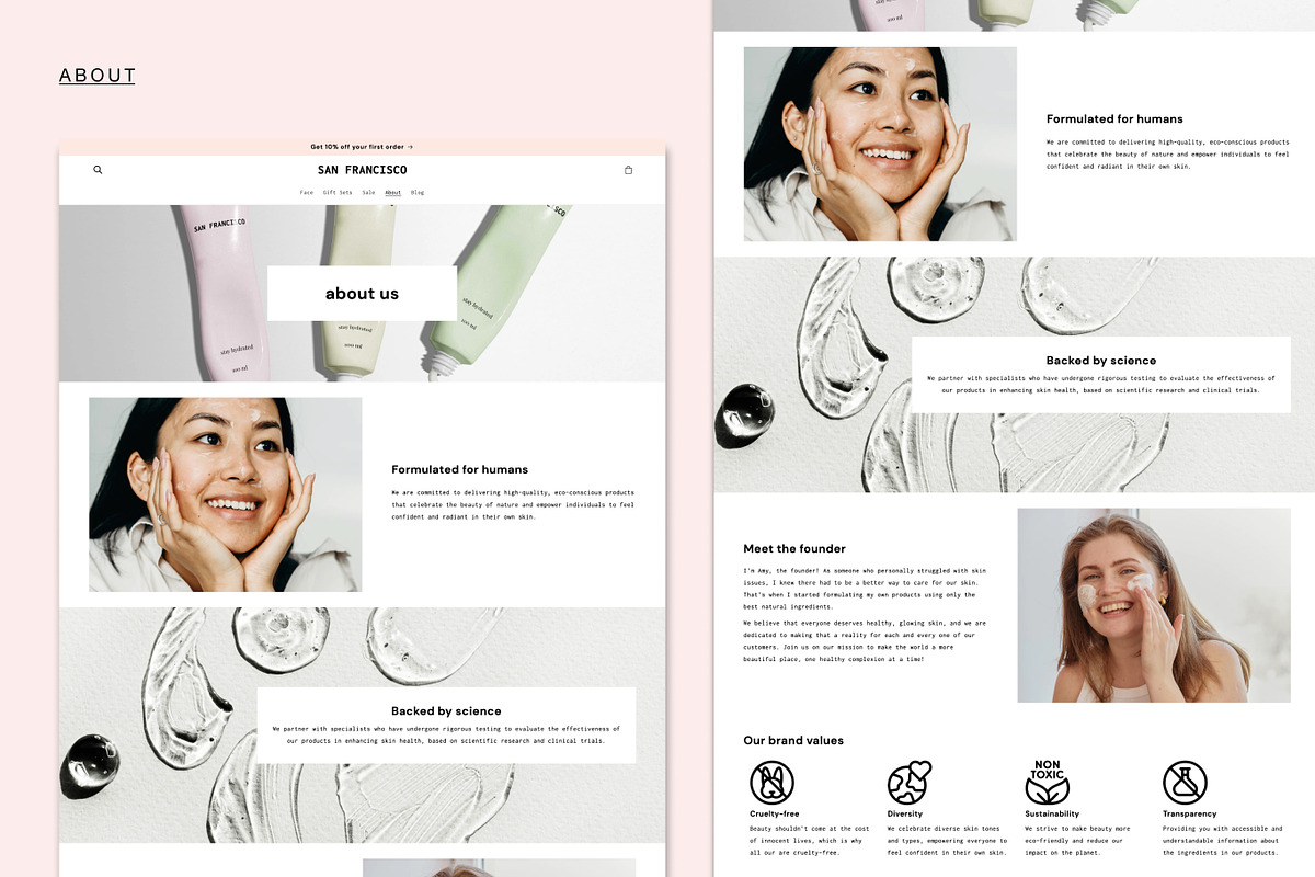 SAN FRANCISCO | Beauty Shopify Theme, a Shopify Template by Studio Mayde (Photo 6 of 9)
