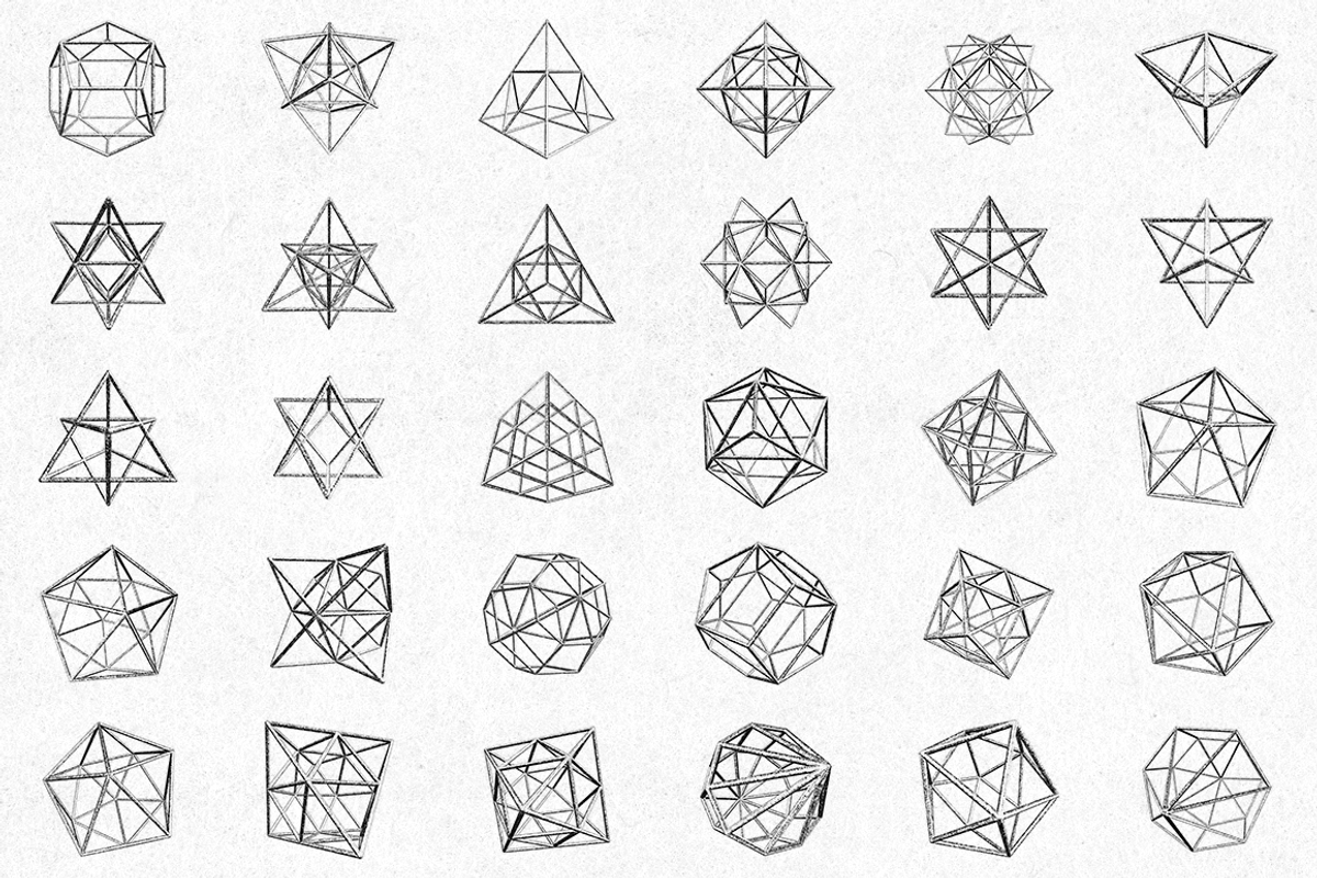 30 Geometric Polygons preview 5