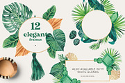 The Emerald  tropic greenery set, an Illustration by Beauty Drops (Thumbnail 4 of 8)