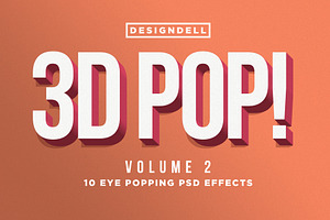 3D POP! Photoshop Effects Vol. 2