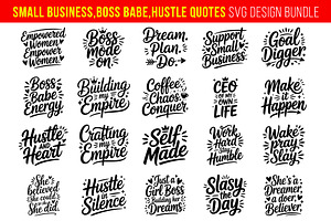 Boss Babe & Small Business Quotes, an Object Graphic by himelgfx