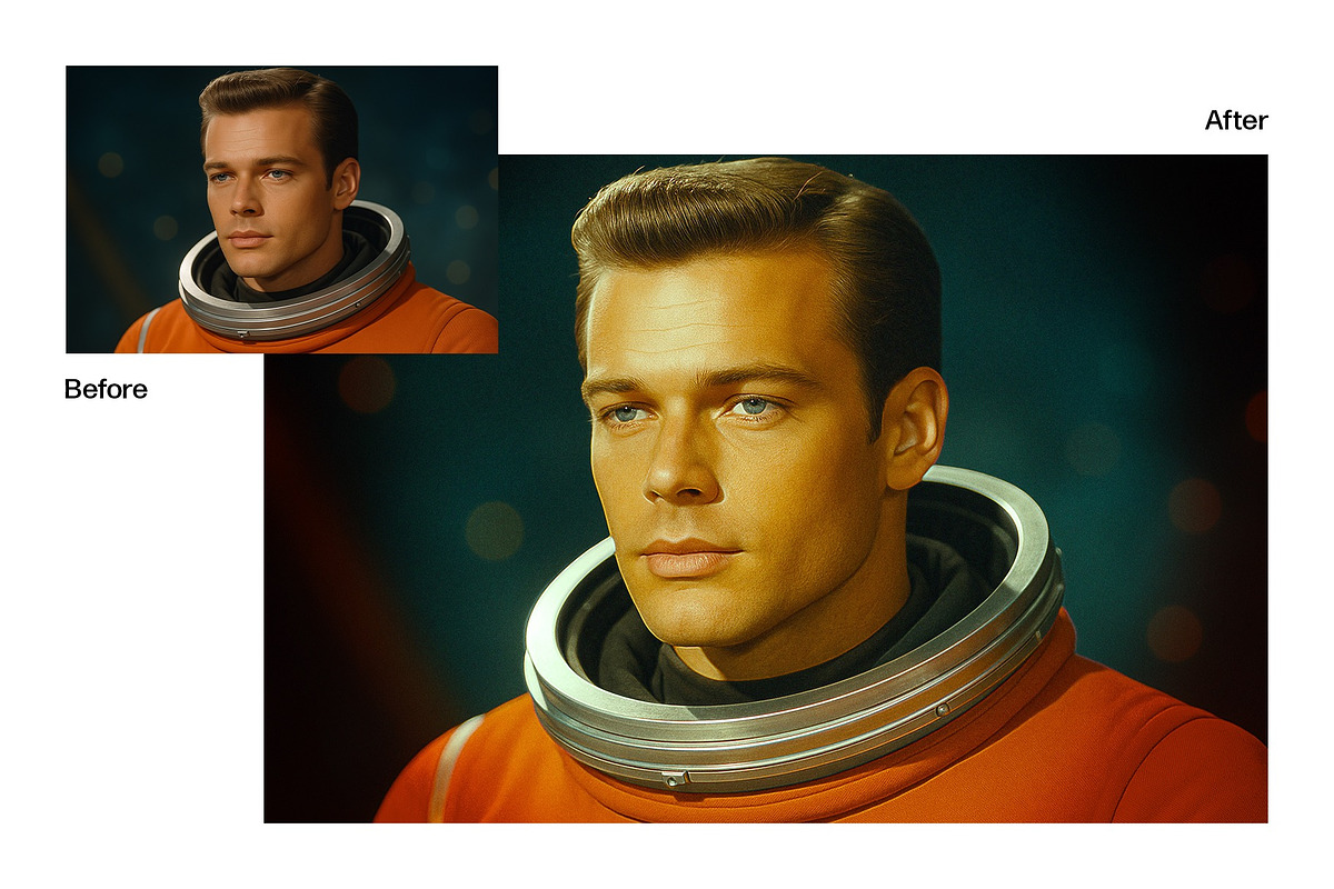 Vintage Film Glow Photo Effect, a Brushes & More by DesignerCandies (Photo 4 of 7)