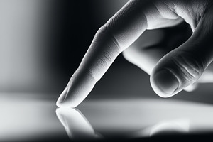 Close up of finger touching screen, a Technology Photo by MistyDay
